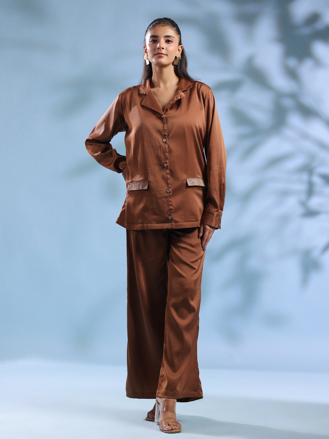 Off White V-Neck Geometric Viscose Rayon Dress For Women