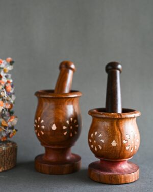 Sheesham Wooden Okhali & Musal Set