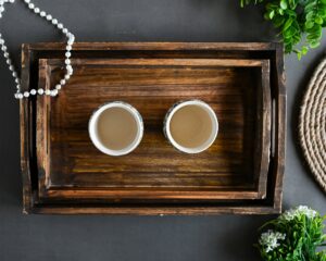 Brown Wooden Tray