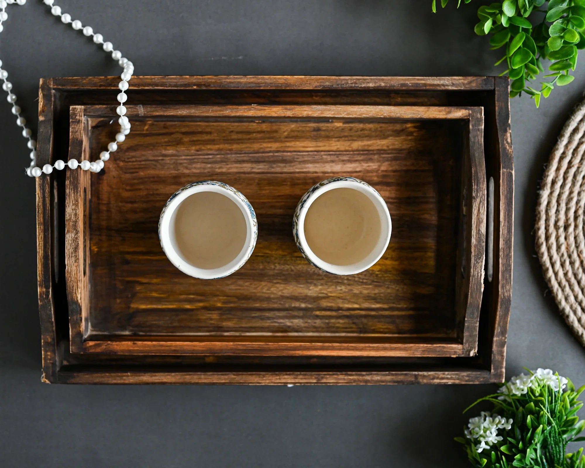 Brown Wooden Tray