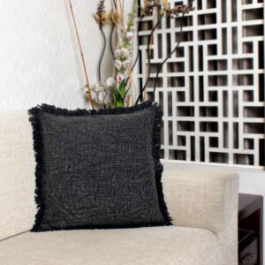 Premium Grey 100% Cotton Cushion Case Set