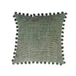 Green 100% Cotton Hand-Woven Cushion Covers