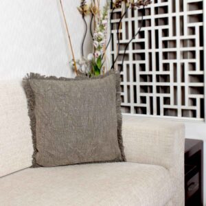 Modern Grey Pure 100% Cotton Cushion Covers