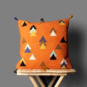 Multicolor Hand-Made Pure Cotton Cushion Cover