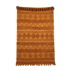 Multi-Color 100% Cotton Hand-Woven Rug