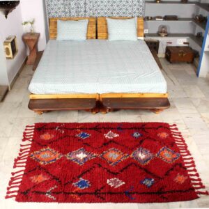 Multi-Color Hand-Woven 100% Pure Wool Rug