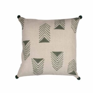 Detailed Blockprint Woven Cotton Cushion Case Set