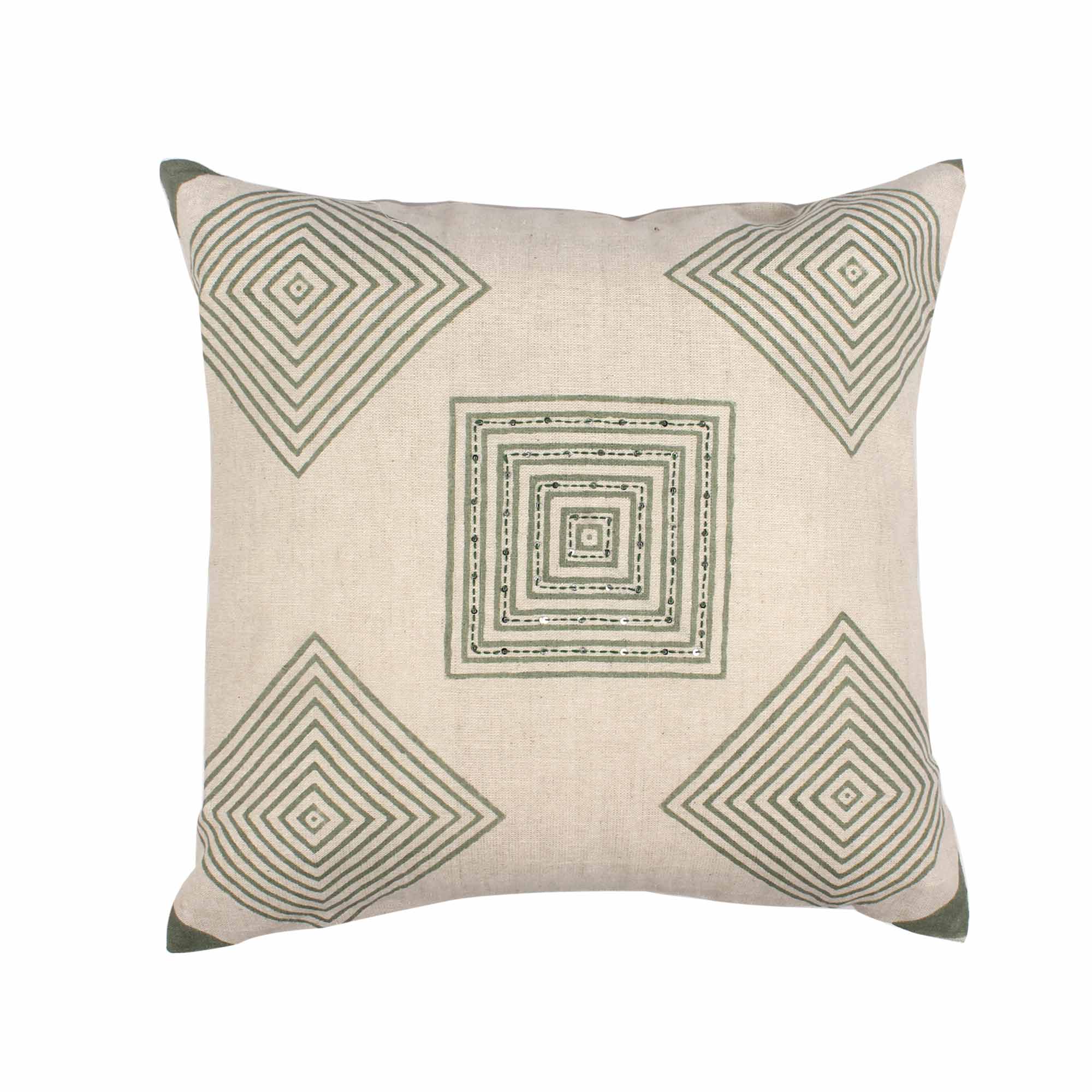 Hand-Made Blockprint Cotton Decorative Cushion Cover