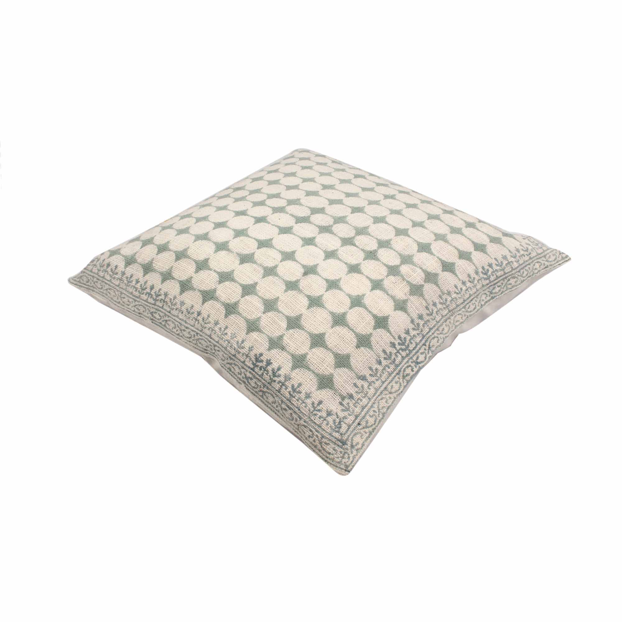 Hand-Made Natural Cotton Blockprint Cushion Cover Set