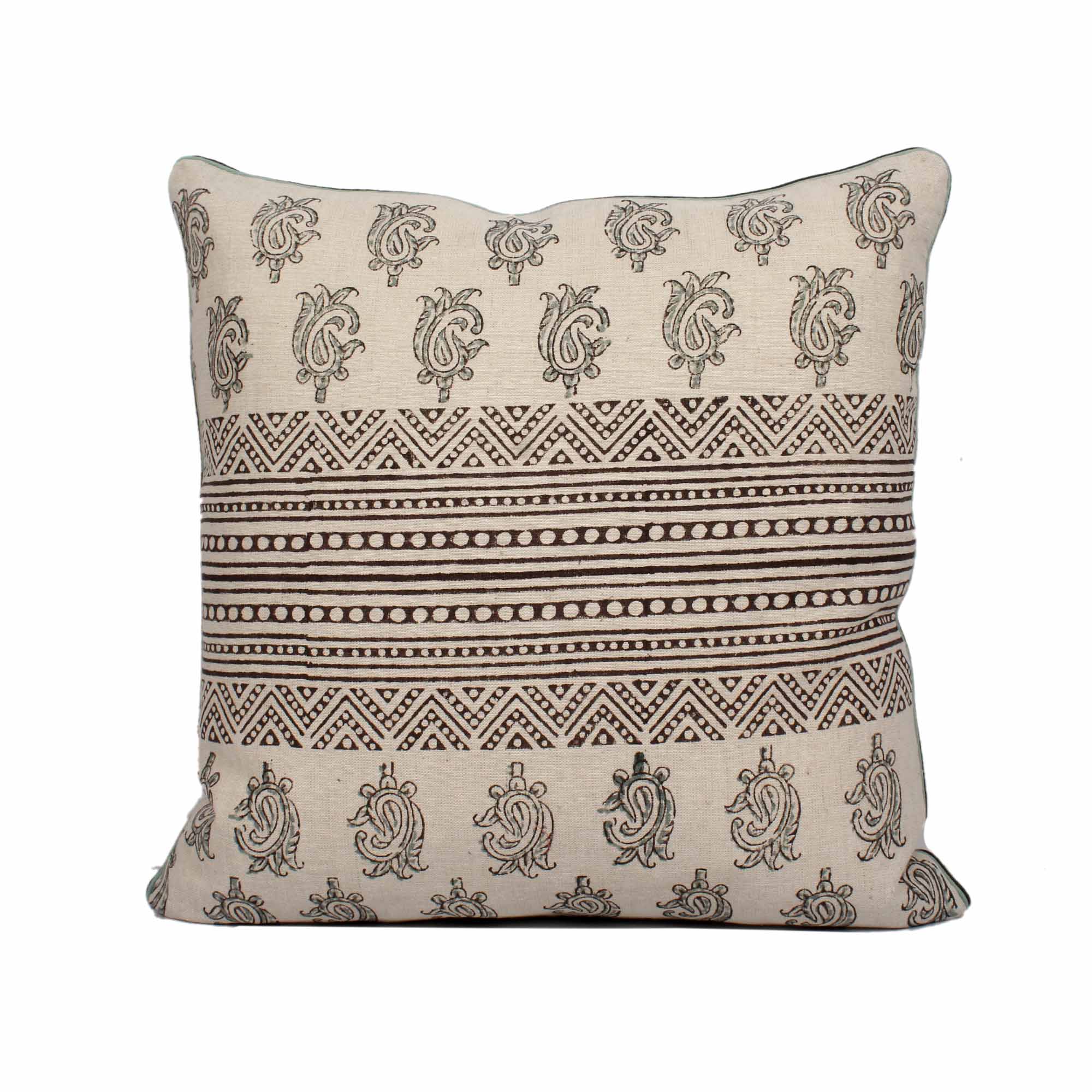 Pure Cotton Hand-Made Blockprint Cushion Case Set