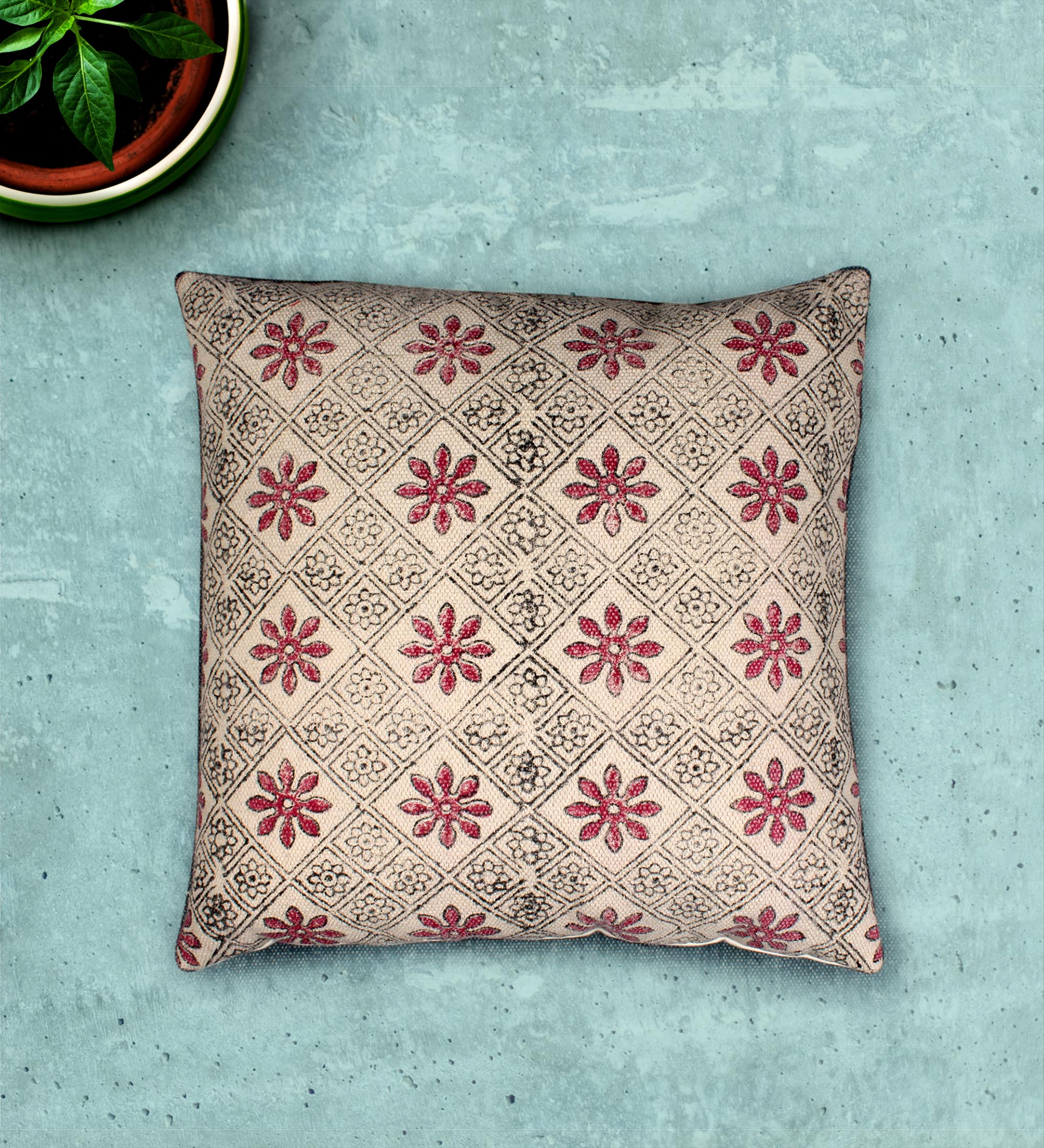 Block Print Hand-Made Cotton Cushion Covers