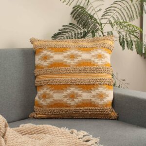 Mustard Kilim Inspired Cushion Cover