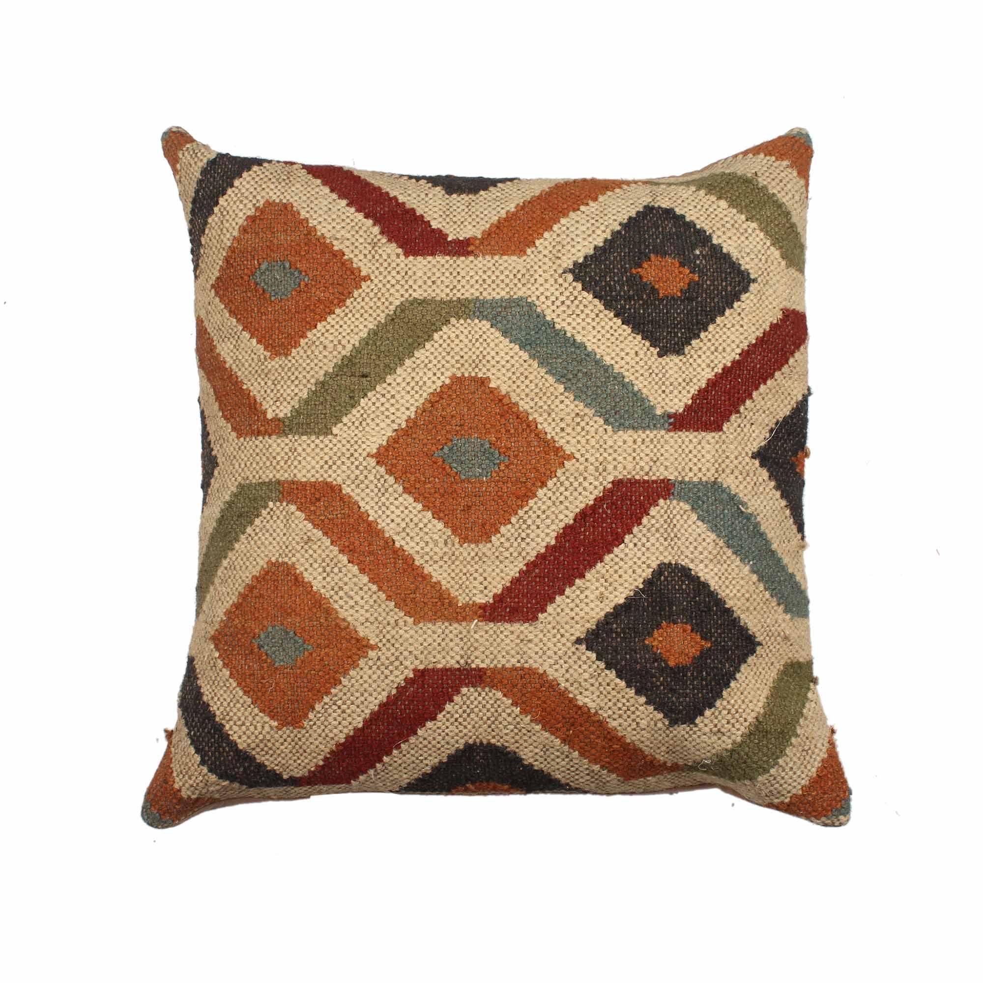 Designer Hand-Made Jute Cushion Cover
