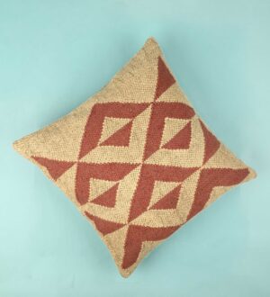 Hand-Woven DesignerJute Cushion Cover
