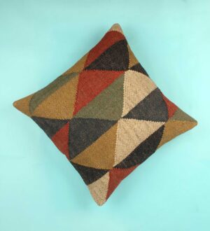 Designer Hand-Woven Jute Cushion Cover