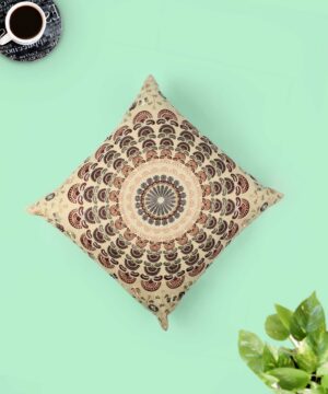 Cream Cotton Earth Tone Accent Pillow Cover
