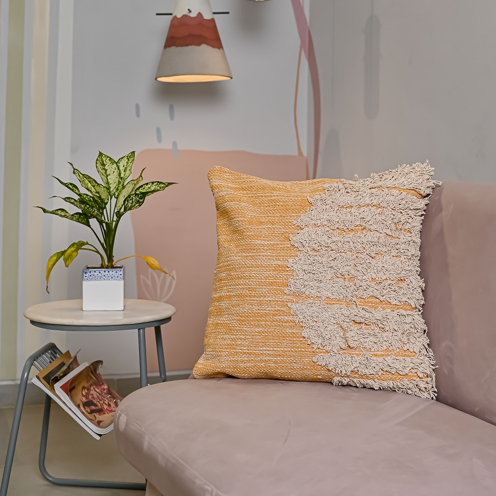 Cotton Hand-Woven Cushion Cover