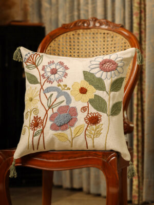 Cotton Multi Colour Floral Cushion Covers