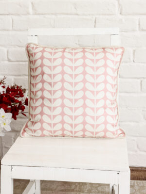 Velvet Floral Design Cushion Cover
